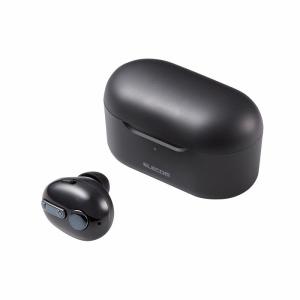 エレコム Bluetoothヘッドセット 片耳 左右対応 小型 充電ケース付き MEMSマイク 通話可能 音量ボタン付き web会議 ブラック 代引不可｜rcmdin