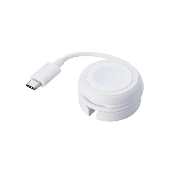 Apple Watch 充電器 ケーブル USB Type-C 約23cm 巻取タイプ Apple正...