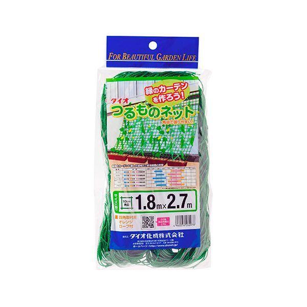 つるもの園芸ネット10cm目 1.8X2.7m ミドリ