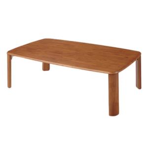 折れ脚テーブル 木製式 幅120cm 奥行75cm 高さ33cm 折り畳み センター