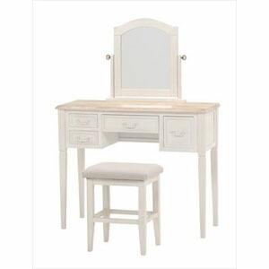 ドレッサー ホワイト 組立品 R7339WHS ドレッサーセット アンティーク調 BROCANTE ホワイトウッド 幅