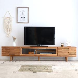 チーク無垢材 TVボード 150cm幅 テレビラック ローボード TVラック AV