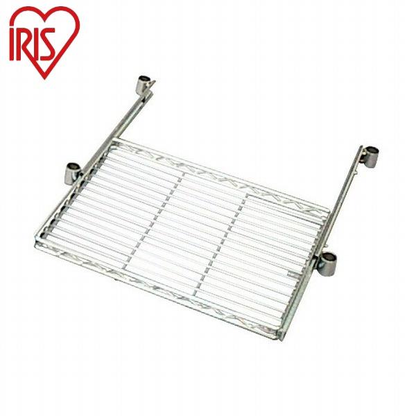 アイリスオーヤマ メタルラックスライドトレー 囲い付き MR-61KST メタルラックスライドトレー...