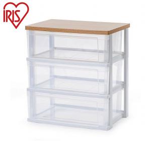 アイリスオーヤマ ウッドトップチェスト チェスト 3段 NSW-543WT