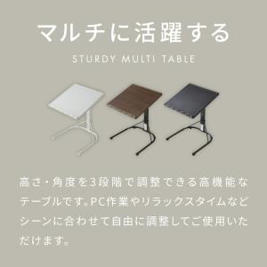 頑丈サイドテーブル 角度調節 折りたたみ 高さ...の詳細画像1