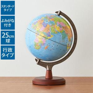 地球儀 レイメイ藤井 よみがな付地球儀 行政タイプ 径25cm 国旗 ふりがな 地球儀スケール 学習 自由研究 子供用 小学生 グローブ 地図 インテリア OYV24