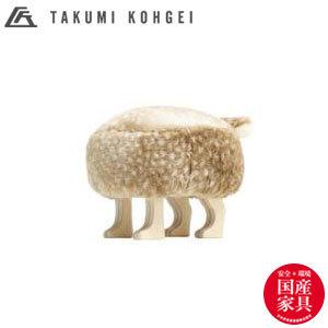 匠工芸 日本製 旭川家具 アニマルスツール バンビ SS チェア 動物 椅子