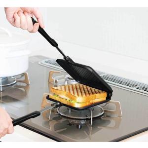 ホットサンドメーカー 直火 対応 両面フラット...の詳細画像3