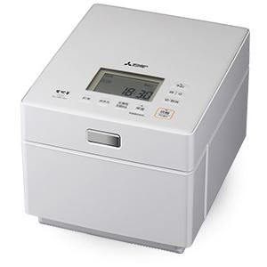 三菱電機 NJ-XSC10J-W 炭炊釜 蒸気レスIHジャー炊飯器 5.5炊き クリスタルホワイト ...