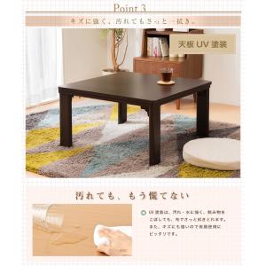 こたつ こたつテーブル正方形 68×68 折れ...の詳細画像5