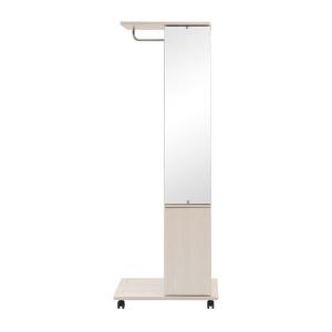 ミラー付き ハンガーラック 幅60 シングルタイ...の商品画像