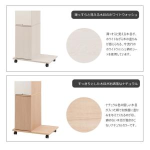 ミラー付き ハンガーラック 幅60 シングルタ...の詳細画像3