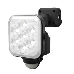 RITEX ライテック LED-AC1008 ムサシ 8W×1灯 フリーアーム式 LEDセンサーライト 防犯ライト LEDライト 代引不可｜rcmdin
