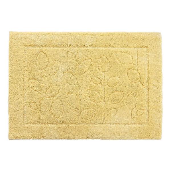 オカ 乾度良好 ファイン バスマット 60×85cm イエロー 足にふんわり抗菌バスマット 代引不可