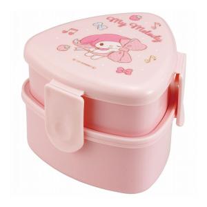 スケーター 抗菌おにぎり用ランチボックス2段 フォーク付き 500ml マイメロディ ONWT1AG お弁当 2段 キャラクター 三角形 レンジ対応 抗菌 日本製 代引不可｜rcmdin