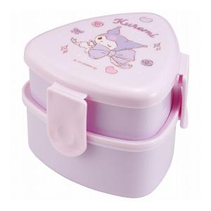 スケーター 抗菌おにぎり用ランチボックス2段 フォーク付き 500ml クロミ ONWT1AG お弁当 2段 キャラクター 三角形 レンジ対応 抗菌 日本製 代引不可｜rcmdin