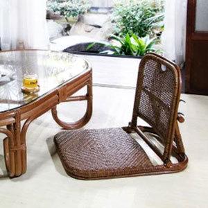 ビンテージ ラタン 座椅子 3脚セット 籐家具 籐 ラタン 籐折りたたみ座椅子 （ 座いす 座椅子 折りたたみ