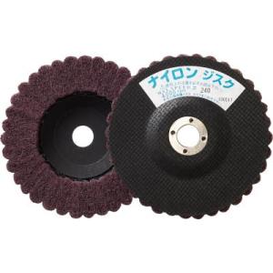 ＴＲＵＳＣＯ ナイロンディスク Φ125Ｘ15Ｘ16 5個入 240＃ GPN125 240 研削研...