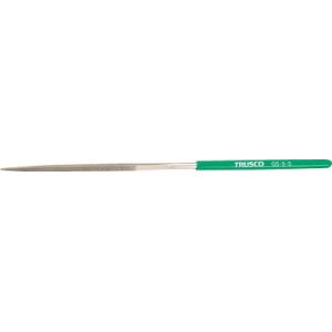 ＴＲＵＳＣＯ ダイヤモンドヤスリ 精密用 5本組 三角 GS-5-S 研削研磨用品・ダイヤモンドヤス...