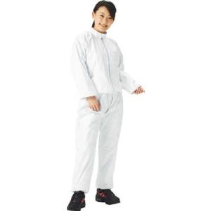 TRUSCO タイベック製作業服 立て襟ツーピース Sサイズ DPM-502 S 保護具・保護服