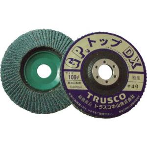 TRUSCO GPトップDX ジルコニア Φ100 2層構造 5枚入 80# GP100DXZ 80...