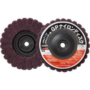 ＴＲＵＳＣＯ ナイロンディスク ねじ込み式 Φ100ＸＭ10 5個入 240＃ GPN100AL 2...