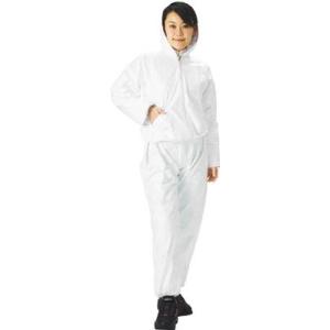 TRUSCO タイベック製作業服 フード付ツーピース Sサイズ DPM-501 S 保護具・保護服