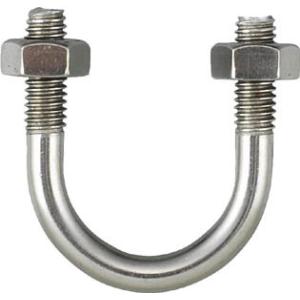 TRUSCO PC管用Uボルト SUS304 呼び径80A ねじ径W3/8 TPCU-BT80A-S...