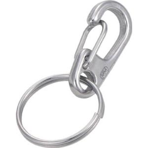 TRUSCO ミニクリップ 二重リング付き ステンレス製 #1 2個入 TMPW-1 建築金物・工場...
