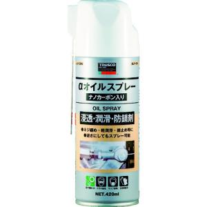 TRUSCO αオイルスプレー ナノカーボン入り 420ml ALP-OSN 化学製品・潤滑剤｜rcmdin