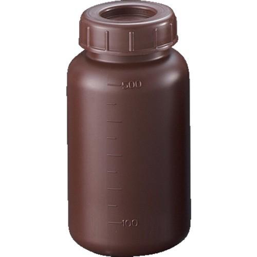 サンプラ ＰＥ広口遮光瓶 500ｍｌ 2912 ボトル・容器・ビン