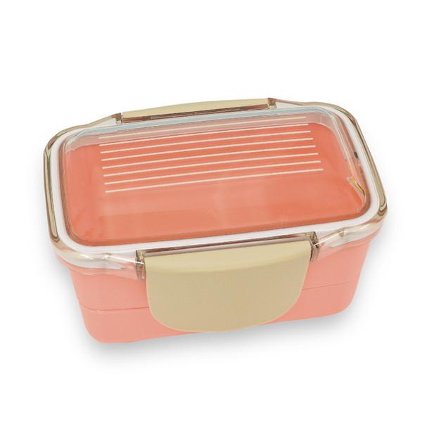 日本製 お弁当箱 キャルブレドーム2段ランチボックス560ml ピンク 代引不可