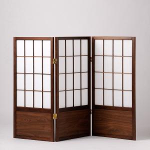 衝立 3連 完成品 高さ90 低め スクリーン 障子 屏風 ついたて 和風