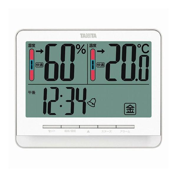 タニタ デジタル温湿度計 ホワイト TT-538-WH