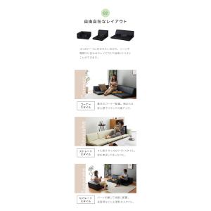 ソファ ローソファ カウチソファ 3人掛け レ...の詳細画像5