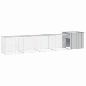 vidaXL チキンケージ グレー 500x91...の商品画像