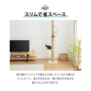 キャットタワー 突っ張り スリム 省スペース ...の詳細画像4