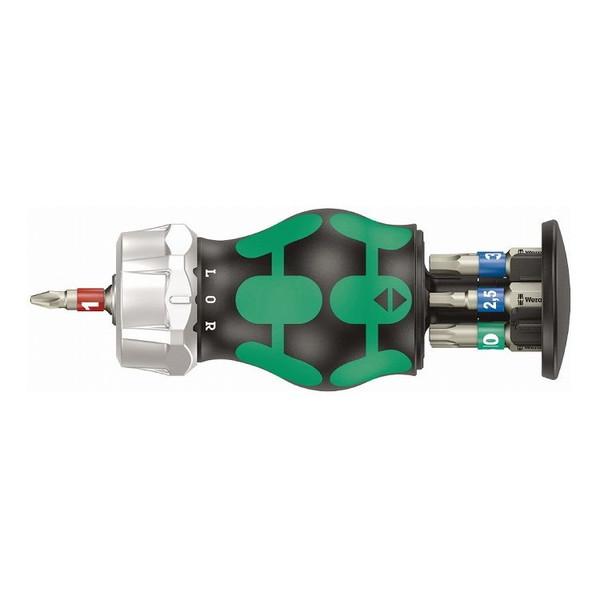 WERA ベラ ラチェット機能付き HEX TORX スタビードライバー ステンレス製ビット7本付き...