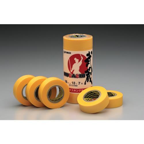 カモ井 和紙マスキングテープ 武蔵 40mm幅 3巻入り MUSASHIJAN40 梱包用品 テープ...