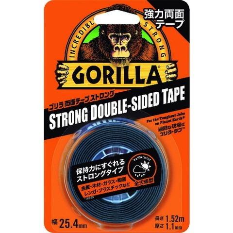 KURE 強力両面テープ ゴリラ両面テープ ストロング 25.4mm×1.52m×厚サ1.1mm N...