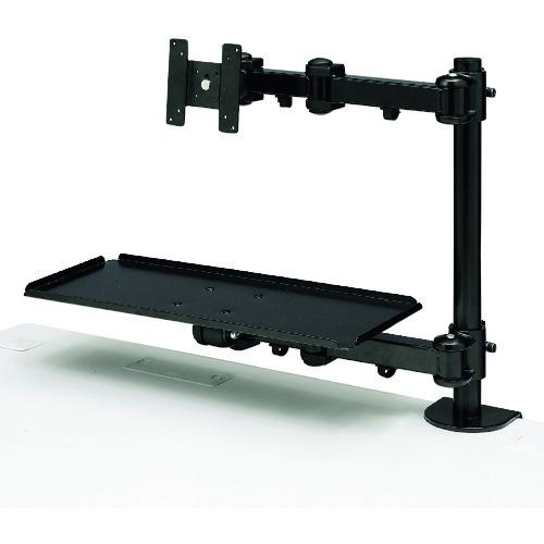 SANWA デュアルシステムアーム キーボード台 CRLA601 オフィス 住設用品 OA用品 ディ...
