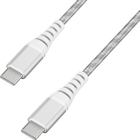 アイリスオーヤマ 517602 高耐久USB-C to USB-Cケーブル 1m シルバー ICCC...