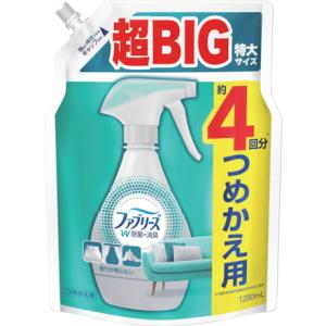 P G ファブリーズ W除菌+消臭 香リガ残ラナイ ツメカエ 1280ml P Gジャパン同 清掃 衛生用品 労働衛生用品 消臭剤 芳香剤 代引不可｜rcmdse