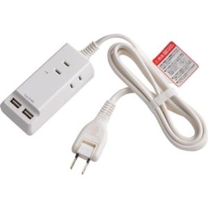ELPA 耐雷USBコード付きタップ 1.5m WL2215SU オフィス・住設用品 OA用品 OA...