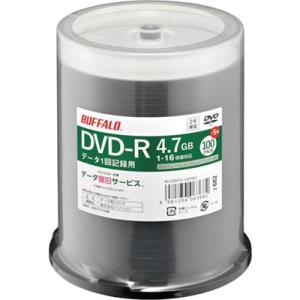 バッファロー 光学メディア DVD-R PCデータ用 4.7GB 法人チャネル向け 100枚+5枚 ...