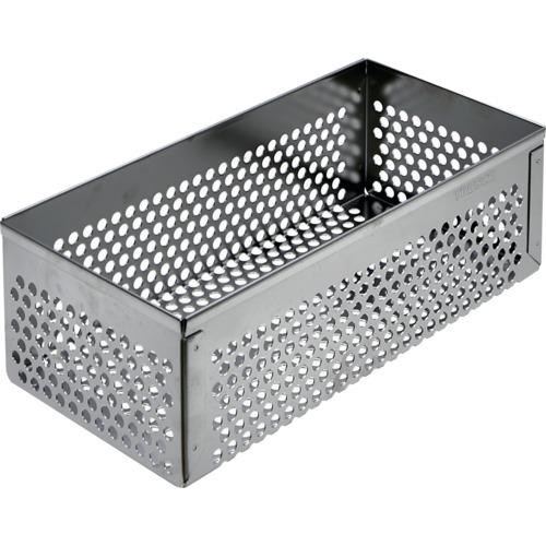 TRUSCO ステンレスパンチングボックス 中 254X120X80mm SPB02 研究用品 ボト...