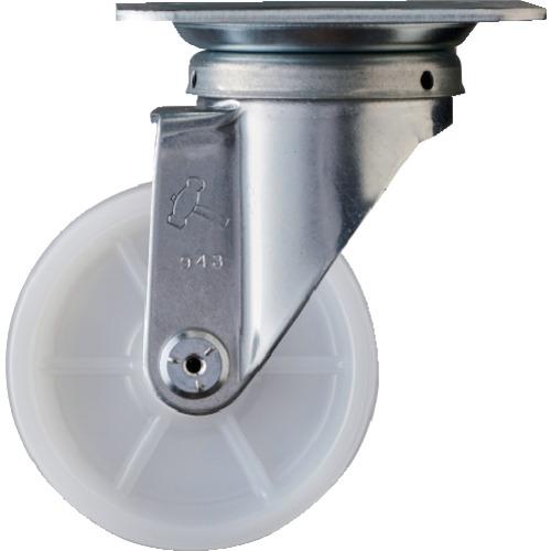 ハンマー プレート式 旋回式ナイロンキャスター 100mm 400SN100 金物 建築資材 キャス...