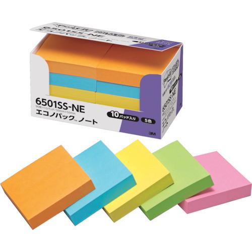 3M ポスト イット 強粘着 50X50mm 90枚X10パッド 5色混色 代引不可