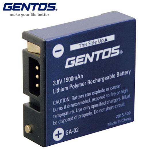 GENTOS ヘッドライトGH-001RG専用リチウムイオン充電池 GA-02 GA02 代引不可 ...