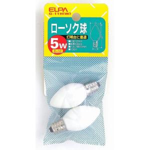 ローソク球白 G-11H W エルパ ELPA 朝日電器｜rcmdse